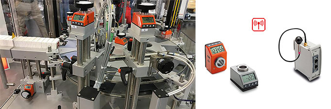 JW VERPACKUNGSTECHNIK HAS CHOSEN ELESA DD52R-E-RF ELECTRONIC POSITION INDICATORS WITH WIRELESS SYSTEM